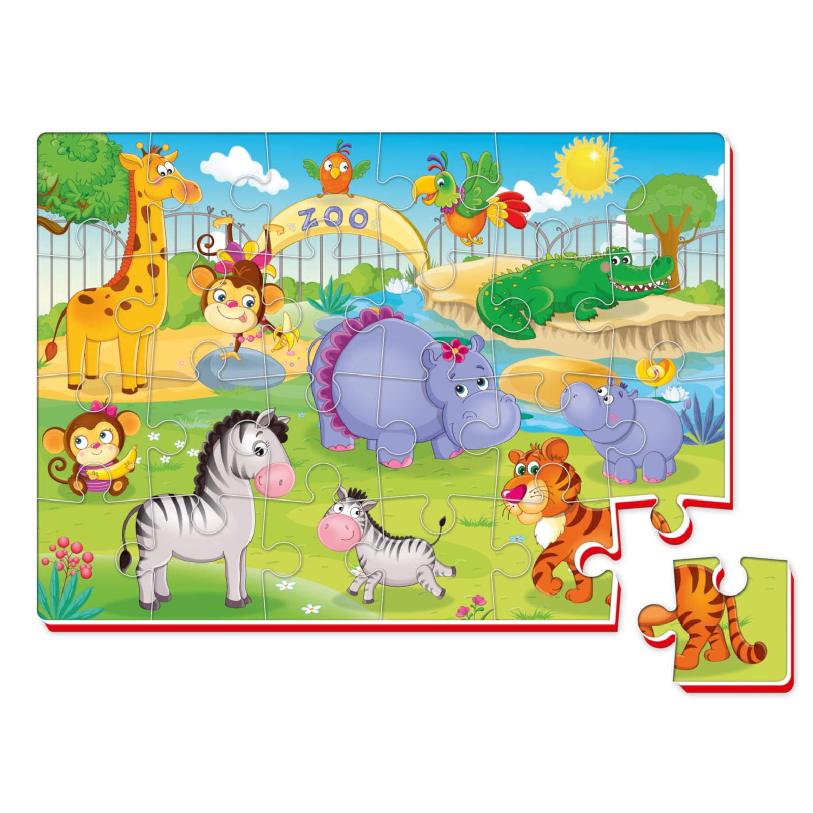 ROTER KÄFER Schaumstoffpuzzle Zootiere